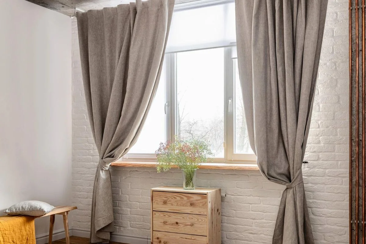 linen curtains