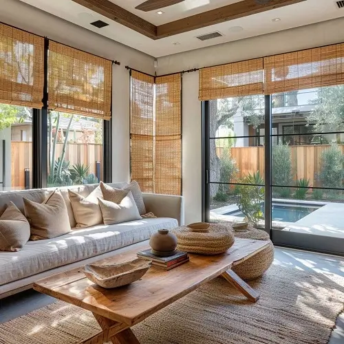 wooden blinds