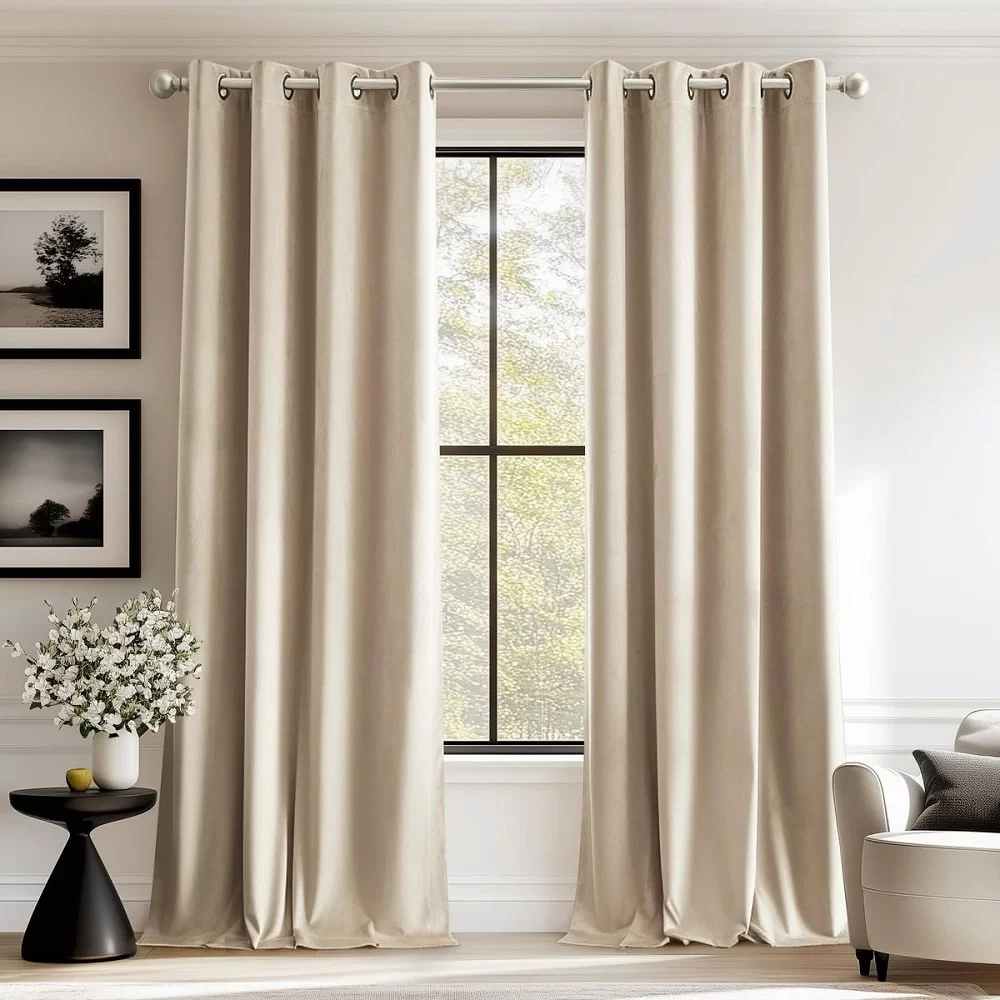Beige Curtains