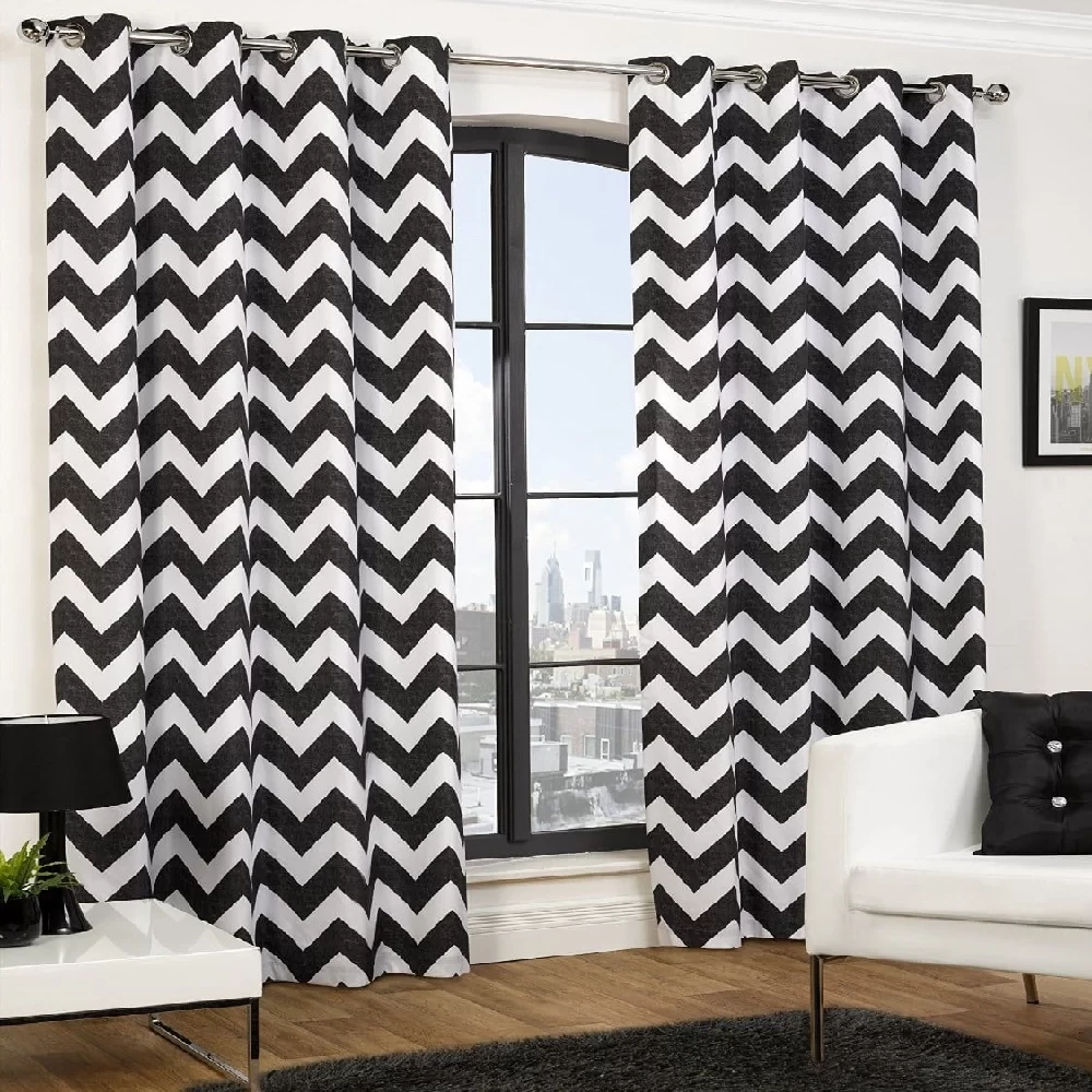 Black and White Curtains