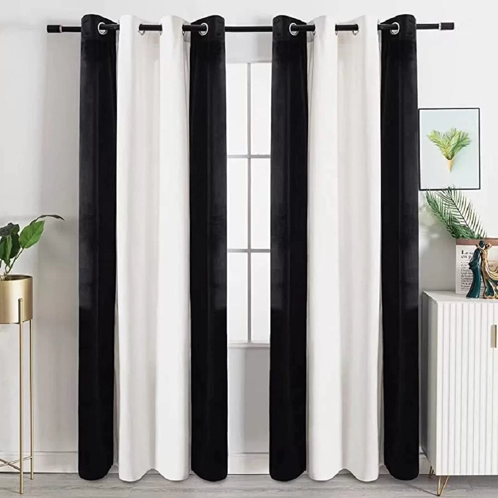 Black and White Curtains