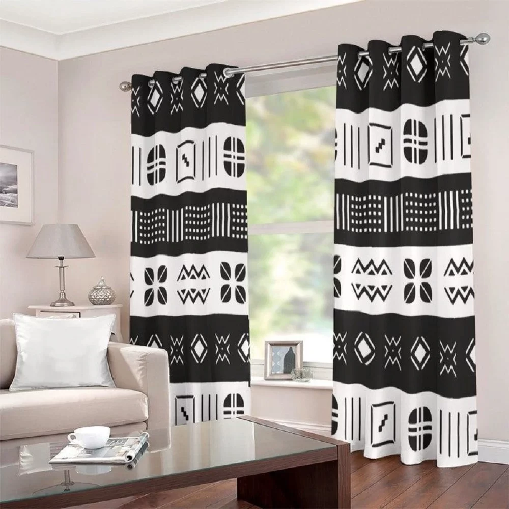 Black and White Curtains