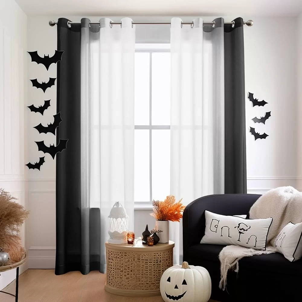 Black and White Curtains