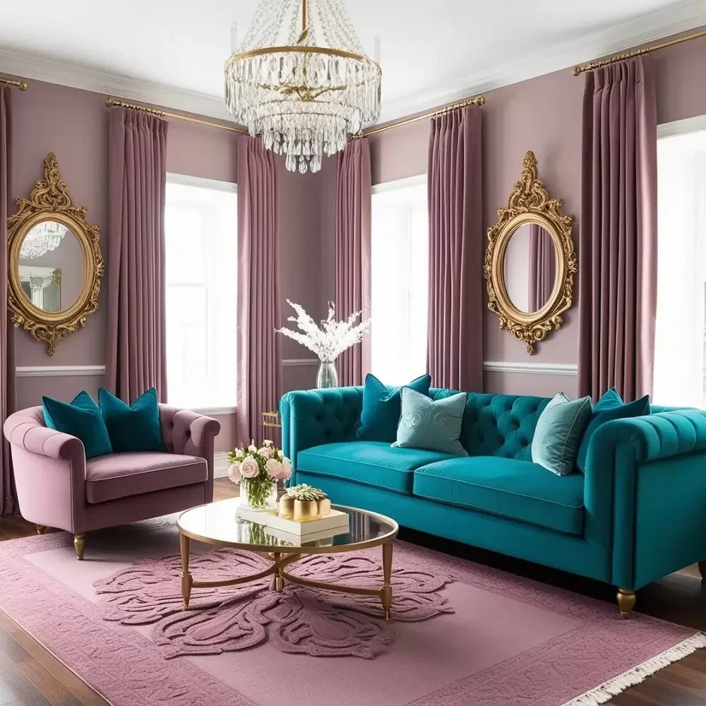 Mauve Curtains