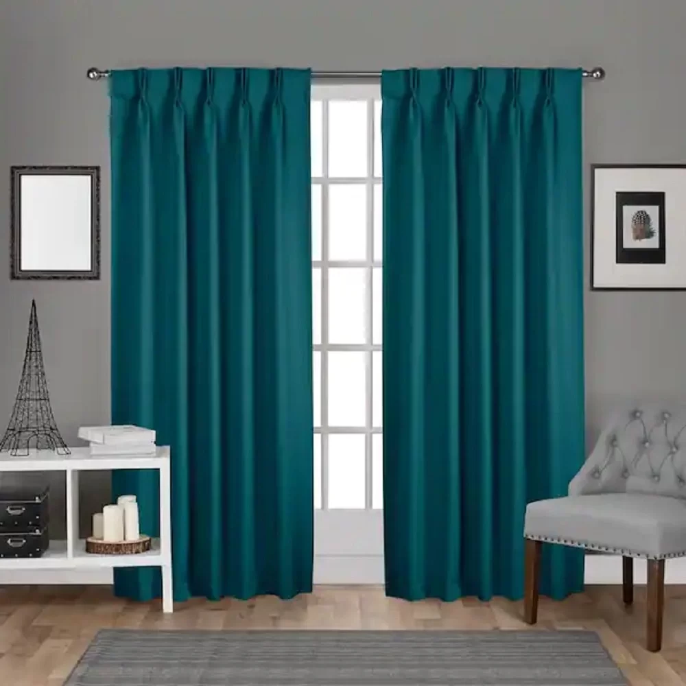 Teal Curtains