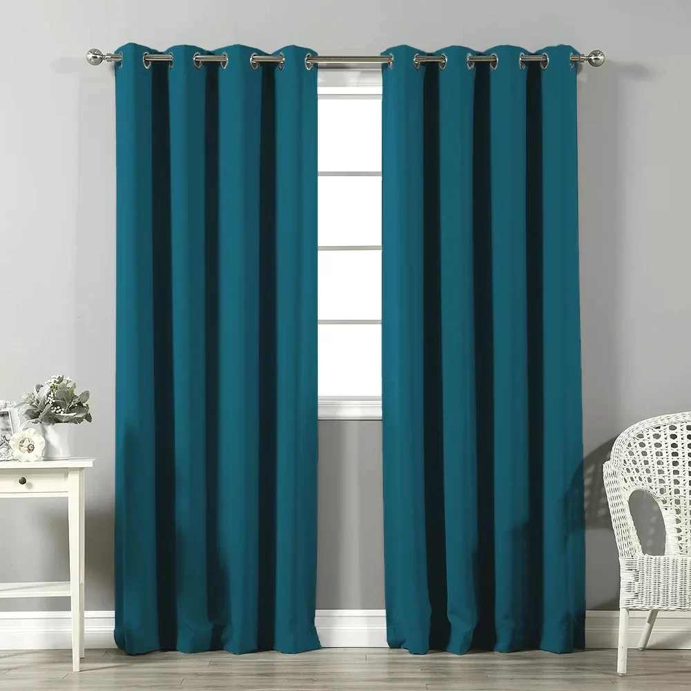 Teal Curtains