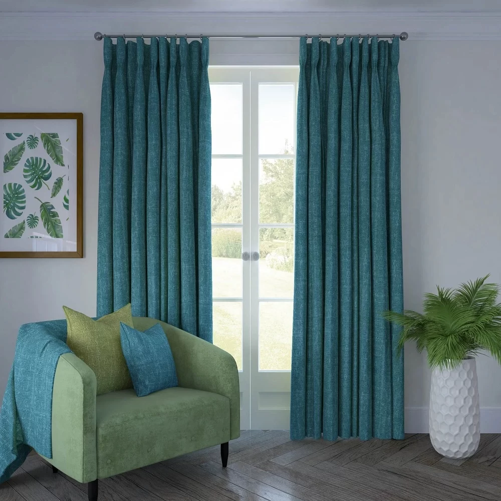 Teal Curtains