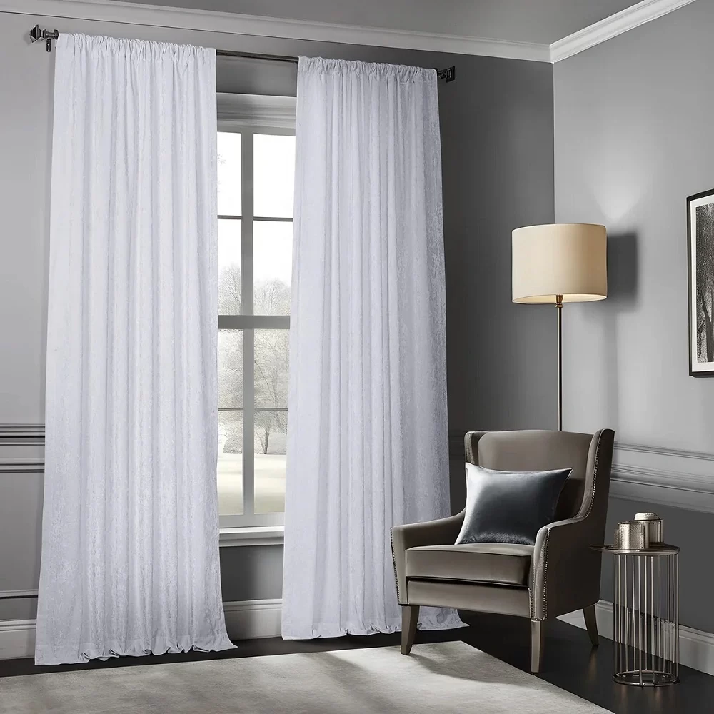 White curtains