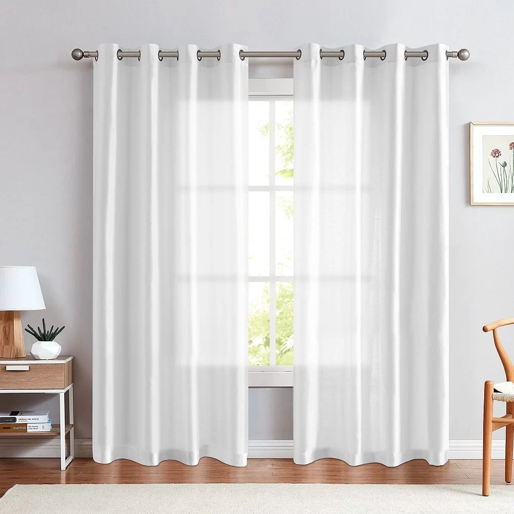 White curtains