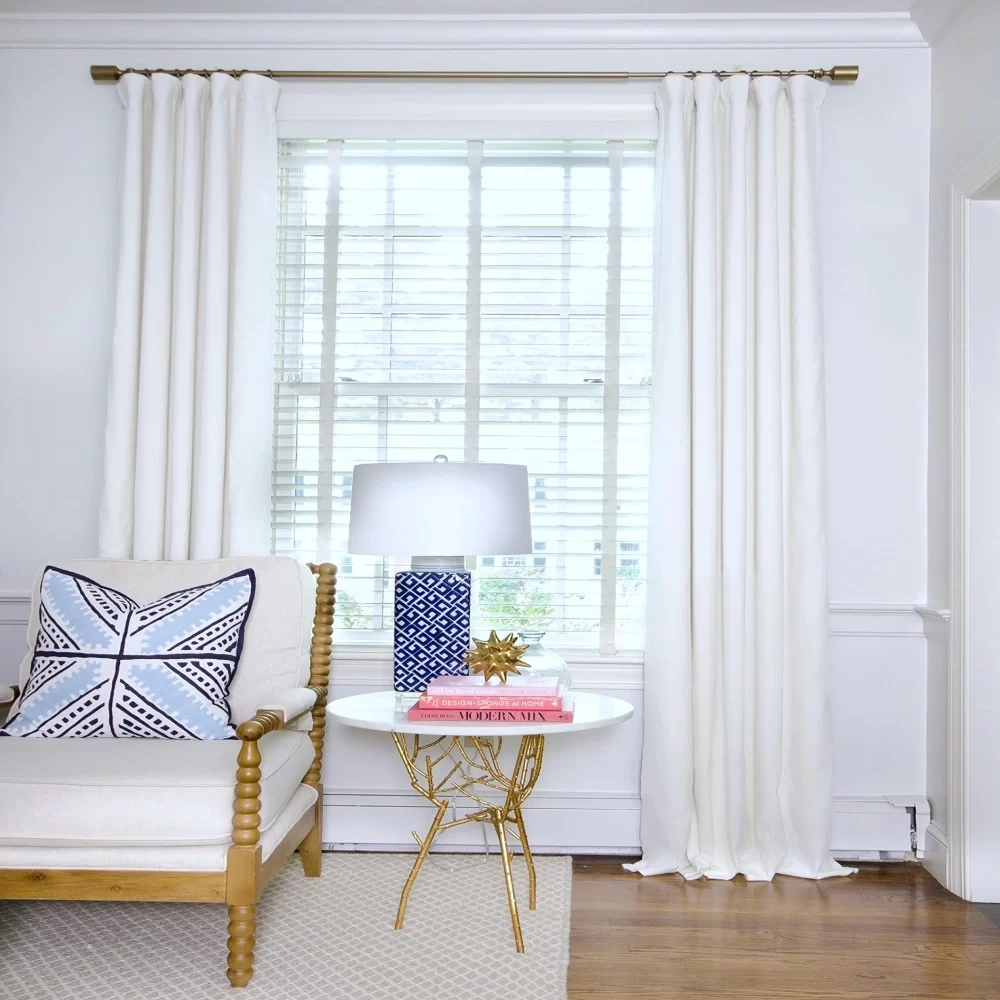 White curtains