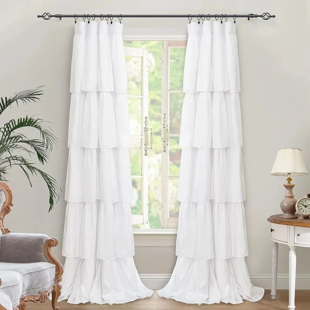 White curtains