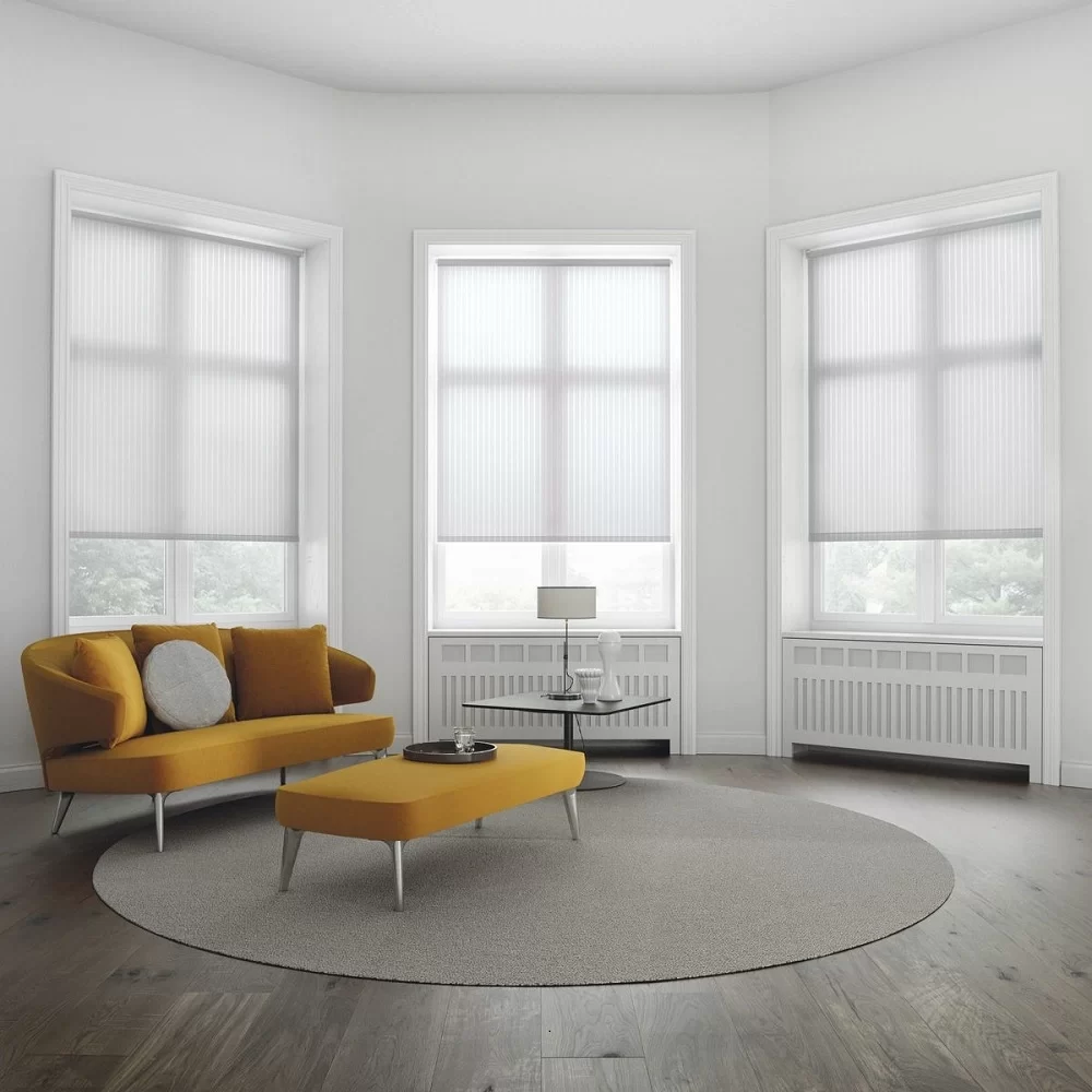 white blinds